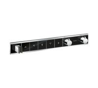 Hansgrohe hansgrohe Kit de montage complet RainSelect UP-THM, avec tête de douche, 5 consommations, noir/chrome mat Quantité:1