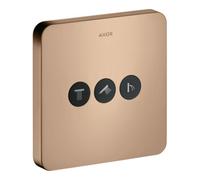 hansgrohe AXOR Starck ShowerSelect Valve à encastrer souple pour 3 consommateurs, 36773300, Couleur: Rouge poli or