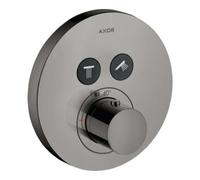 Hansgrohe hansgrohe Kit de montage complet ShowerSelect UP-THM, 2 sorties, rond, chrome noir poli Quantité:1