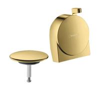 hansgrohe Exafill S set complet bec de baignoire, drain et trop-plein, 58117990, Couleur: Optique en or poli