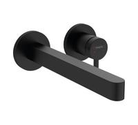Hansgrohe hansgrohe Kit de montage Finoris Mitigeur lavabo encastré, p. eau chaude, bec 228 mm, noir mat Quantité:1