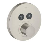 Hansgrohe hansgrohe Kit de montage prêt à l’emploi ShowerSelect UP-THM, 2 sorties, rond, aspect inox Quantité:1