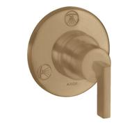 Hansgrohe hansgrohe Kit de montage prêt à l'emploi Trio/Quattro encastré + mitigeur, brossé bronze Quantité:1