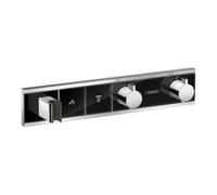 Hansgrohe hansgrohe Kit de montage RainSelect UP-THM, avec douchette, 2 consommations, noir/chrome Quantité:1