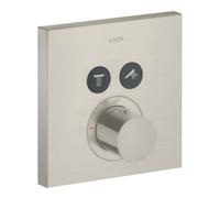 Hansgrohe hansgrohe Kit de montage ShowerSelect UP-THM, 2 sorties, carré, aspect inox Quantité:1