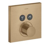 Hansgrohe hansgrohe Kit de montage ShowerSelect UP-THM, 2 sorties, carré, bronze brossé Quantité:1