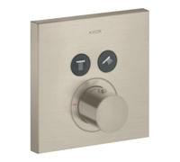 Hansgrohe hansgrohe Kit de montage ShowerSelect UP-THM, 2 sorties, carré, nickel brossé Quantité:1