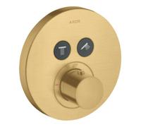 Hansgrohe hansgrohe Kit de montage ShowerSelect UP-THM, 2 sorties, rond, optique or brossé Quantité:1