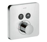 hansgrohe AXOR Starck ShowerSelect Soft Thermostat encastré pour 2 consommateurs, 36707800, Couleur: Acier inoxydable Optic