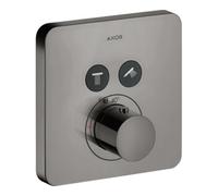 hansgrohe AXOR Starck ShowerSelect Soft Thermostat encastré pour 2 consommateurs, 36707330, Couleur: Chrome noir poli