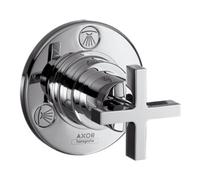 Hansgrohe hansgrohe Kit de montage Trio/Quattro encastré avec vanne de dérivation, chrome Quantité:1
