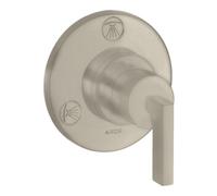 Hansgrohe hansgrohe Kit de montage Trio/Quattro encastré + mitigeur, levier, inox brossé Quantité:1