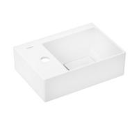 Hansgrohe hansgrohe Lavabo à main Xevolos E 360x250mm, sortie eau gauche, sans trop-plein, SmartClean, blanc Quantité:1