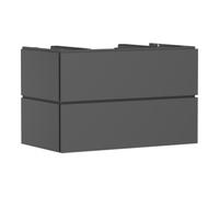 Hansgrohe hansgrohe Meuble sous lavabo Xilesa E 2 SBK avec poussoir, 980x550mm, ardoise grise Quantité:1