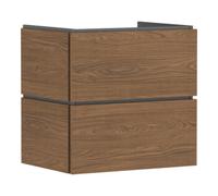 Hansgrohe hansgrohe Meuble sous lavabo Xilesa E 630x470mm, 2 tiroirs, pour lavabo, avec poignée, finition chêne Quantité:1
