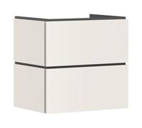 Hansgrohe hansgrohe Meuble sous-lavabo Xilesa E 630x470mm, 2 tiroirs, pour lavabo, avec poignée, sans miroir Quantité:1