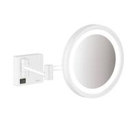 hansgrohe AddStoris LED-miroir de rasage, 41790700, Couleur: blanc mat