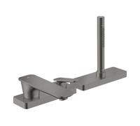 hansgrohe AXOR Citterio C Mitigeur monocommandé 3 trous pour bain avec sBox, 2 consommateurs, 49430330, Couleur: Chrome noir poli