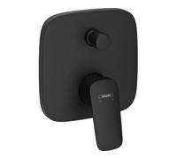 Hansgrohe Mitigeur baignoire encastré Logis – monocommande 2 sorties pour iBox universal, noir mat
