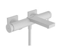 hansgrohe Tecturis E Mitigeur monocommandé pour bain, 2 consommateurs, saillie 213mm, apparent, 73420700, Couleur: Blanc mat