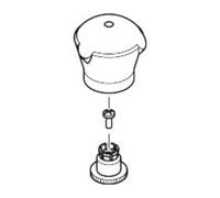 Hansgrohe hansgrohe Mitigeur d'eau chaude Axor Mondaro 2 poignées lavabo blanc/or optique Quantité:1