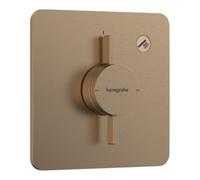 Hansgrohe hansgrohe Mitigeur DuoTurn Q UP, pour 1 utilisateur, bronze brossé Quantité:1