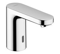 hansgrohe Vernis Blend Mitigeur électronique de lavabo avec préréglage de la température Fonctionnement sur pile Chrome, saillie 112 mm, 71502000 - 71502000