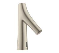 Hansgrohe hansgrohe Mitigeur électronique pour lavabo Axor Starck Organic avec réglage temp., batt., nickel brossé Quantité:1