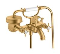 Hansgrohe hansgrohe Mitigeur évier à deux poignées Axor Montreux AP, bec 224 mm, avec poignées croisillons, brossé bronze Quantité:1