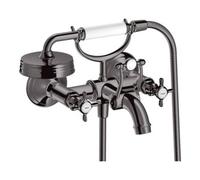 Hansgrohe hansgrohe Mitigeur évier à deux poignées Axor Montreux AP, bec 224 mm, poignées croisillon, bleu poli Quantité:1