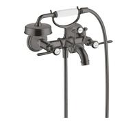 Hansgrohe hansgrohe Mitigeur évier à deux poignées Axor Montreux AP, H 224 mm, levier, brossé bleu vc Quantité:1