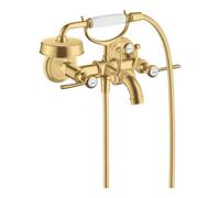 Hansgrohe hansgrohe Mitigeur évier deux poignées Axor Montreux AP, L 224 mm, levier moyen, or brossé optique Quantité:1