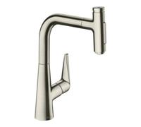 Hansgrohe hansgrohe Mitigeur évier Talis Select-M51-220 aspect inox, douchette extractible, 2 jets Quantité:1