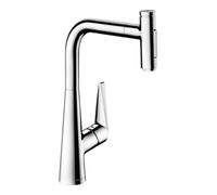 Hansgrohe hansgrohe Mitigeur évier Talis Select-M51-300 chrome, douchette extractible, 2 jets Quantité:1
