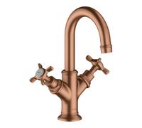 Hansgrohe hansgrohe Mitigeur lavabo 2 poignées 160 Axor Montreux brossé or rouge avec tirette et bouton de vidage, pour eau chaude Quantité:1