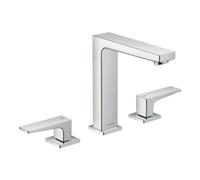 Hansgrohe hansgrohe Mitigeur lavabo 3 trous 160 Metropol m HG, vidage poussoir, bec 152 mm, chromé Quantité:1