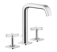Hansgrohe hansgrohe Mitigeur lavabo 3 trous 170 Axor Citterio E A 165 mm, avec tirette, rosace, chromé Quantité:1