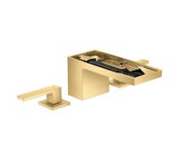 Hansgrohe hansgrohe Mitigeur lavabo 3 trous 70 Axor MyEdition A 151mm, avec poussoir, sans vidage, or optique Quantité:1