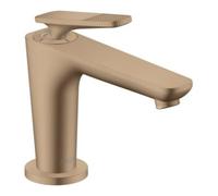 hansgrohe Axor Citterio C CoolStart mitigeur lavabo 49021310 avec garniture de vidage , Coupe cubique, Or rouge brossé