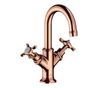 Hansgrohe hansgrohe Mitigeur lavabo à deux poignées 160 Axor Montreux chromé poli or rouge Quantité:1
