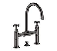 Hansgrohe hansgrohe Mitigeur lavabo à deux poignées 220 Axor Montreux A 175 mm, avec croix, tirette, bleu Quantité:1