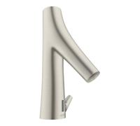 hansgrohe AXOR Starck Organic Mitigeur de lavabo, électronique, à pile, avec réglage de température, saillie 117mm, 12171800, Couleur: aspect inox