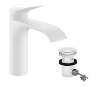 Hansgrohe hansgrohe Mitigeur lavabo monocommande 110 Vivenis CoolSt avec vidage à tige, blanc mat Quantité:1