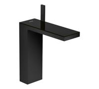 Hansgrohe hansgrohe Mitigeur lavabo monocommande 230 Axor MyEdition A 196 mm, avec vidage poussoir, avec plaque, chrome mat/brillant Quantité:1