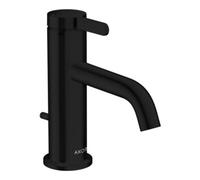 Hansgrohe hansgrohe Mitigeur lavabo monocommande 70 Axor One, bec 130 mm, avec vidage, noir mat Quantité:1