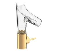 Hansgrohe hansgrohe Mitigeur lavabo monocommande Axor Starck V 140 mm verre, vidage non fourni, bec facetté, chrome brillant Quantité:1