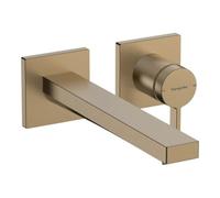 hansgrohe Tecturis E mitigeur lavabo 73051140 projection 225mm, UP, pour montage mural, bronze brossé