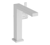 Hansgrohe hansgrohe Mitigeur lavabo monocommande Tecturis E Bec 157 mm, avec vidage à bouton-poussoir, blanc mat Quantité:1