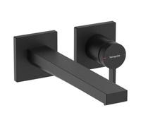 Hansgrohe hansgrohe Mitigeur lavabo monocommande Tecturis E bec 225 mm, encastré, mural, mat noir Quantité:1