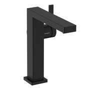 hansgrohe Tecturis E Fine Mitigeur monocommandé pour lavabo 150, saillie 157mm, garniture de vidage Push-Open, CoolStart, 73042670, Couleur: noir mat